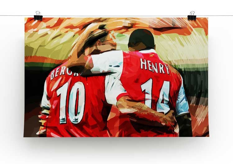 Dennis Bergkamp and Thierry Henry Print - Canvas Art Rocks - 2