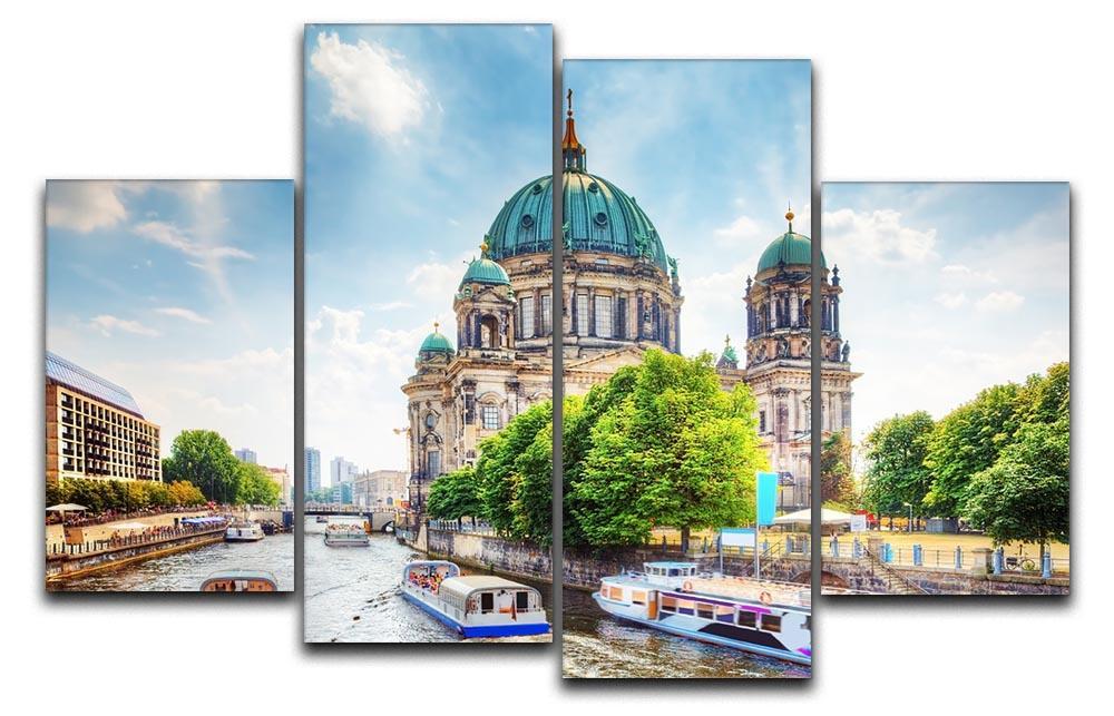 Berlin Cathedral Berliner Dom 4 Split Panel Canvas  - Canvas Art Rocks - 1