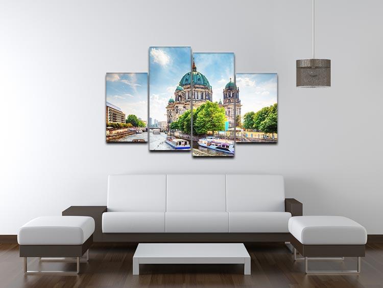 Berlin Cathedral Berliner Dom 4 Split Panel Canvas  - Canvas Art Rocks - 3