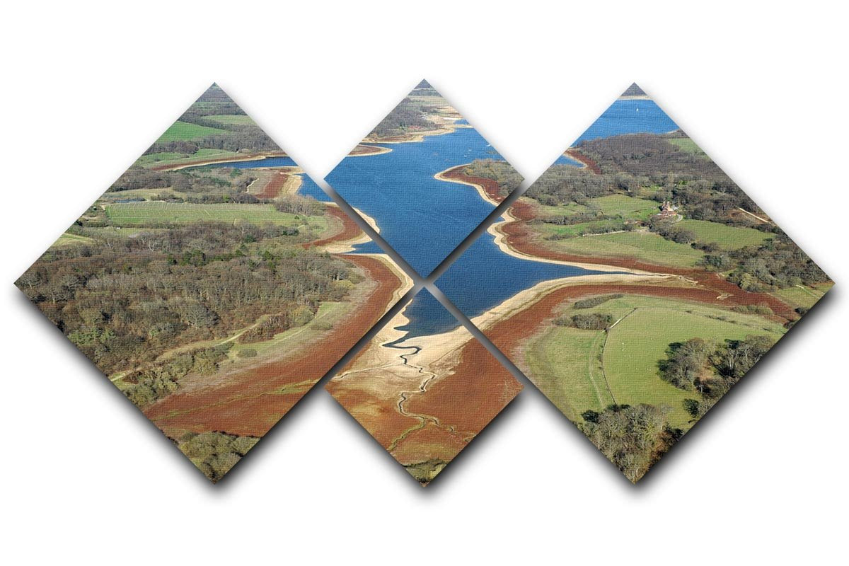 Bewl Water 4 Square Multi Panel Canvas - Canvas Art Rocks - 1