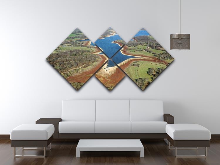 Bewl Water 4 Square Multi Panel Canvas - Canvas Art Rocks - 3