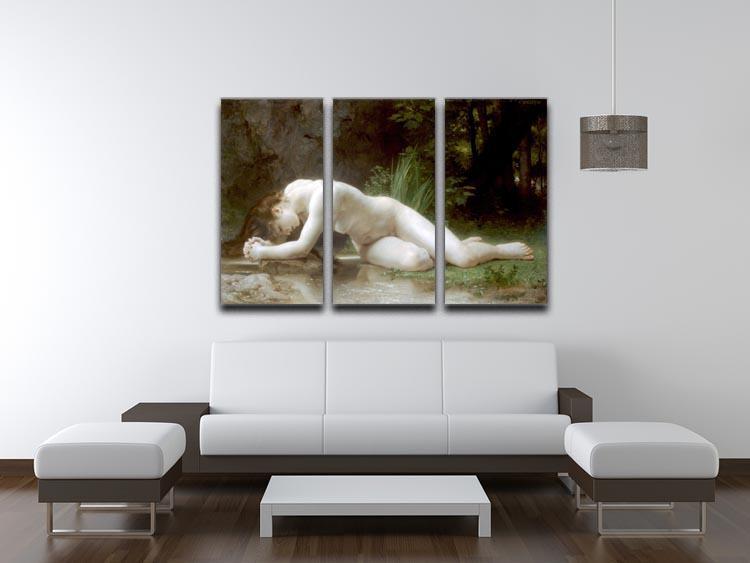 Biblis By Bouguereau 3 Split Panel Canvas Print - Canvas Art Rocks - 3