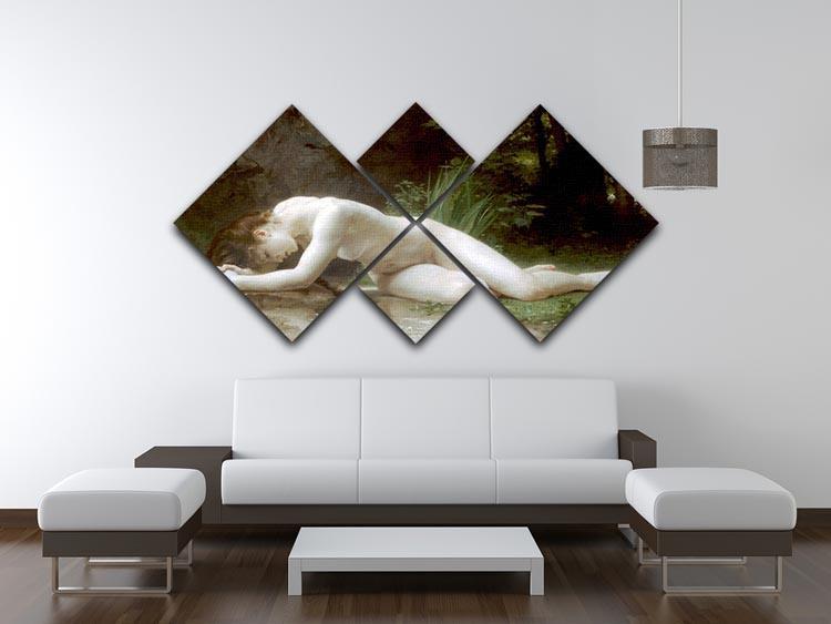 Biblis By Bouguereau 4 Square Multi Panel Canvas - Canvas Art Rocks - 3