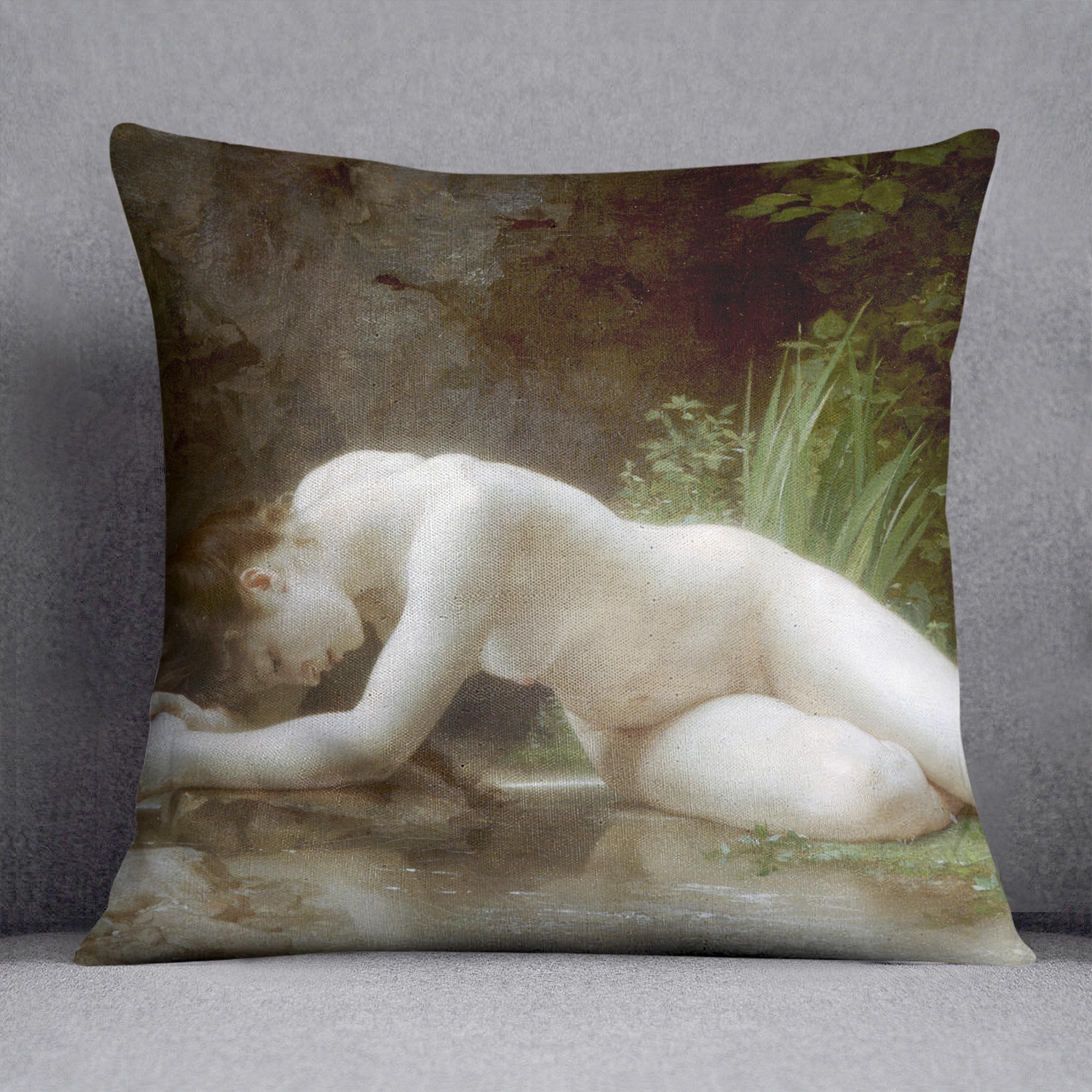 Biblis By Bouguereau Throw Pillow