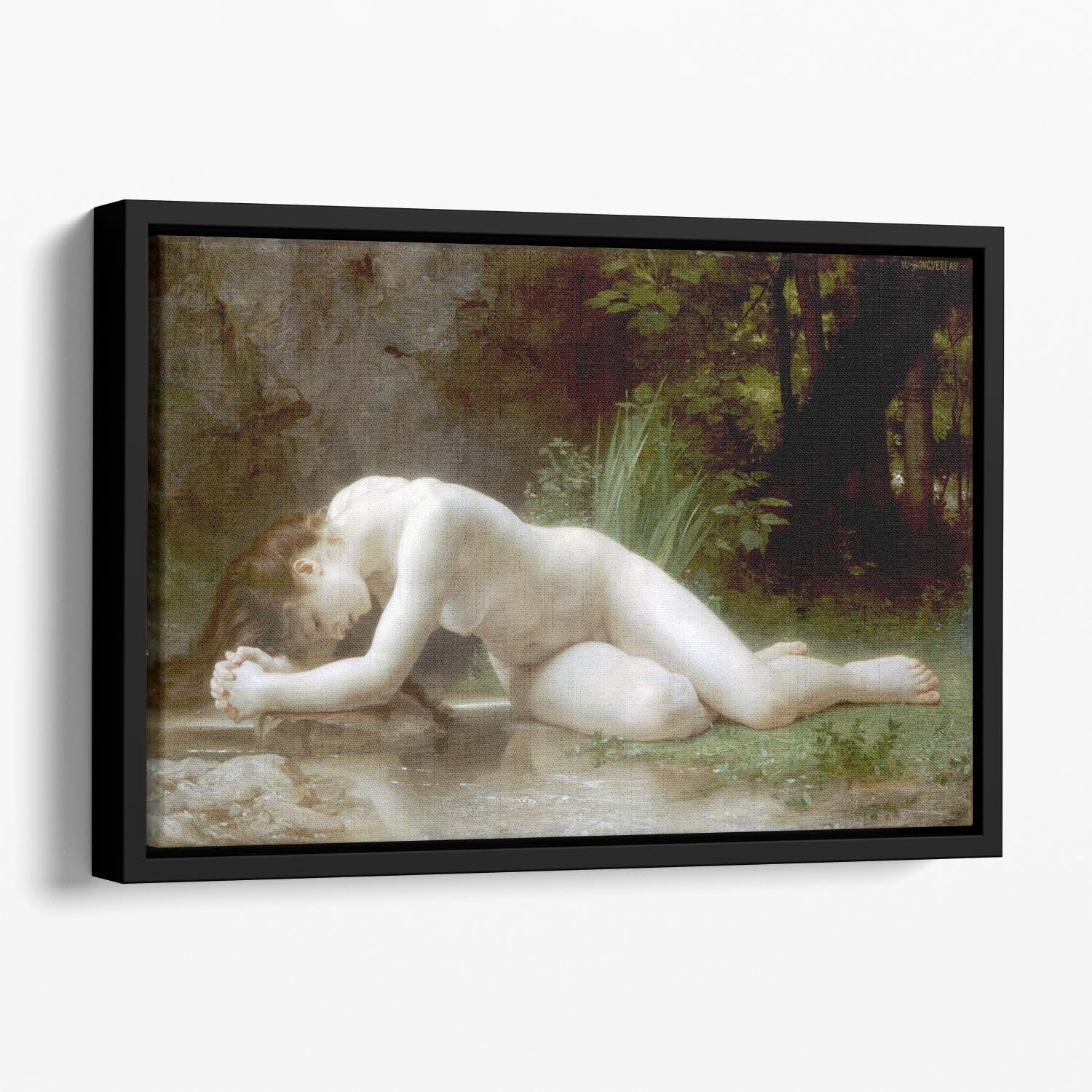 Biblis By Bouguereau Floating Framed Canvas