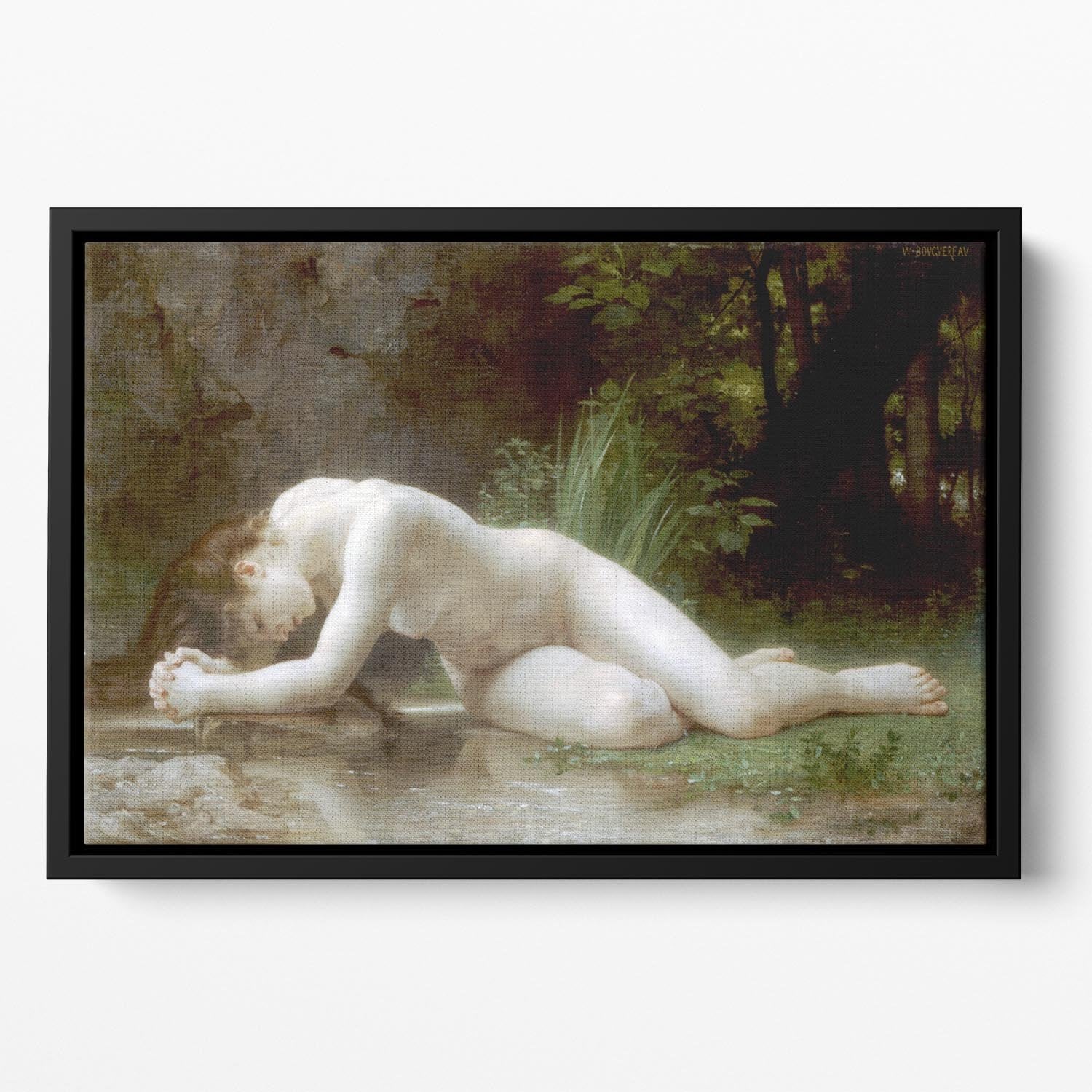Biblis By Bouguereau Floating Framed Canvas