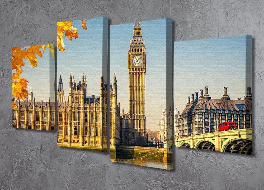 Big Ben 4 Split Panel Canvas  - Canvas Art Rocks - 2