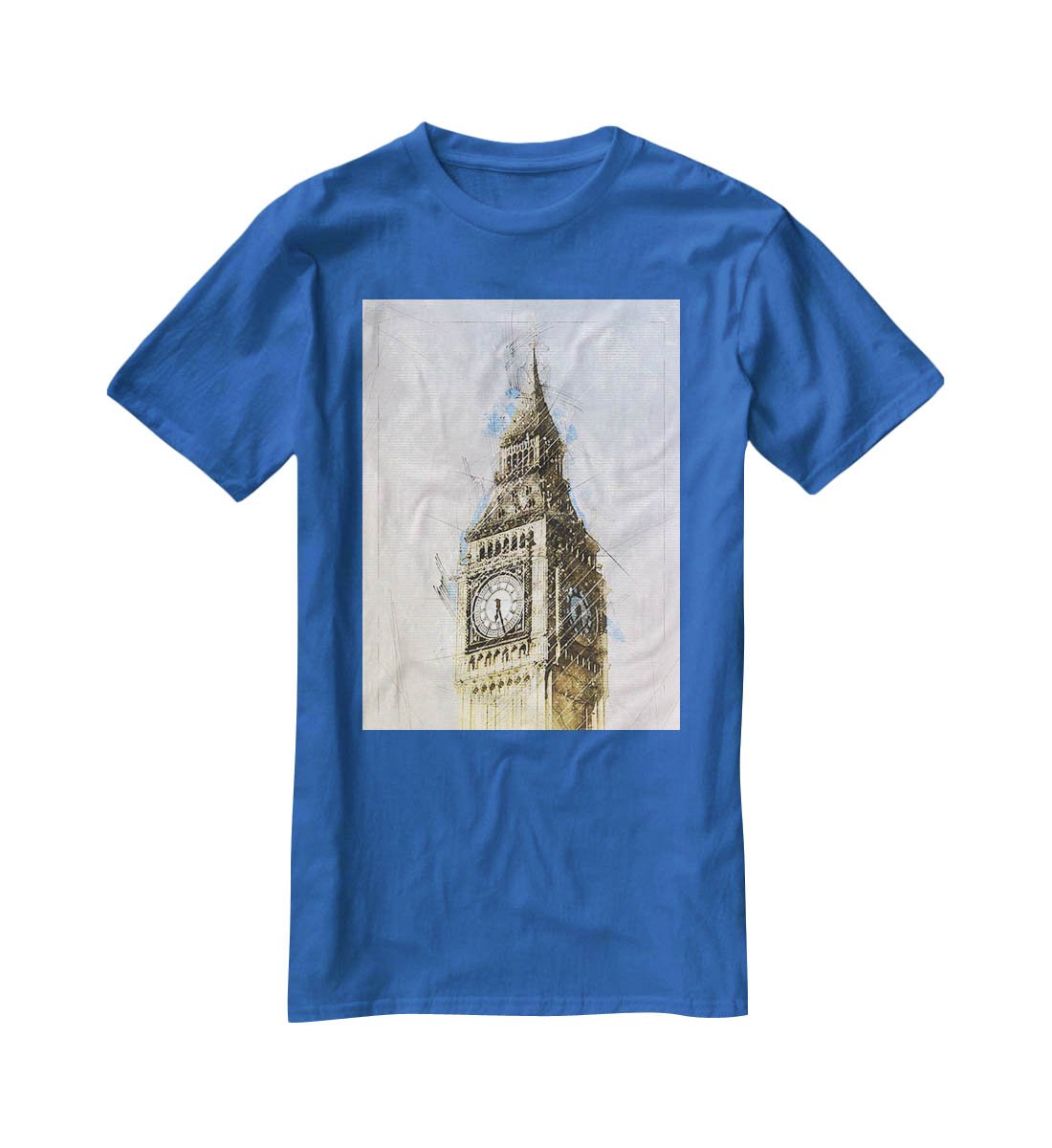 Big Ben Painting T-Shirt - Canvas Art Rocks - 2