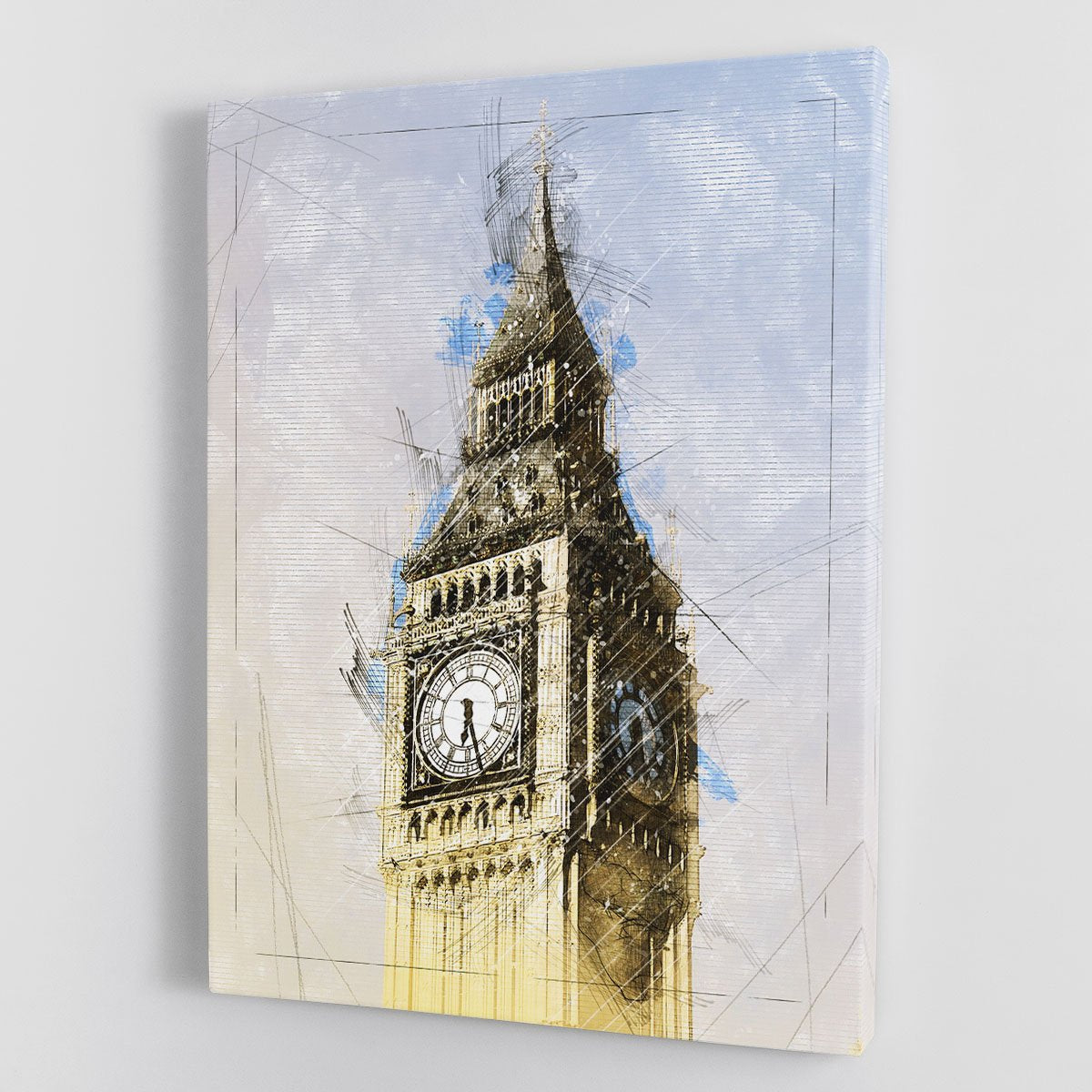 Big Ben Painting Canvas Print or Poster