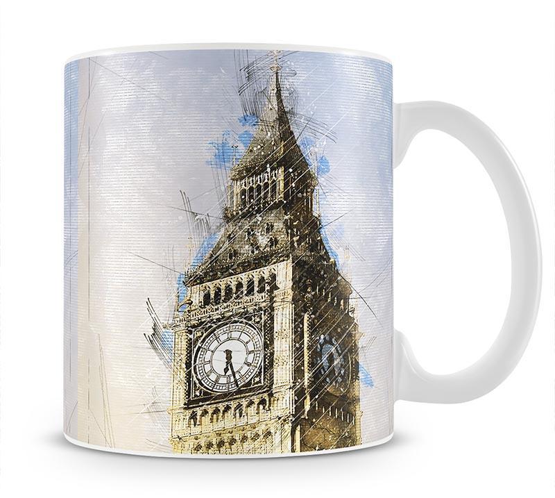 Big Ben Painting Mug - Canvas Art Rocks - 1