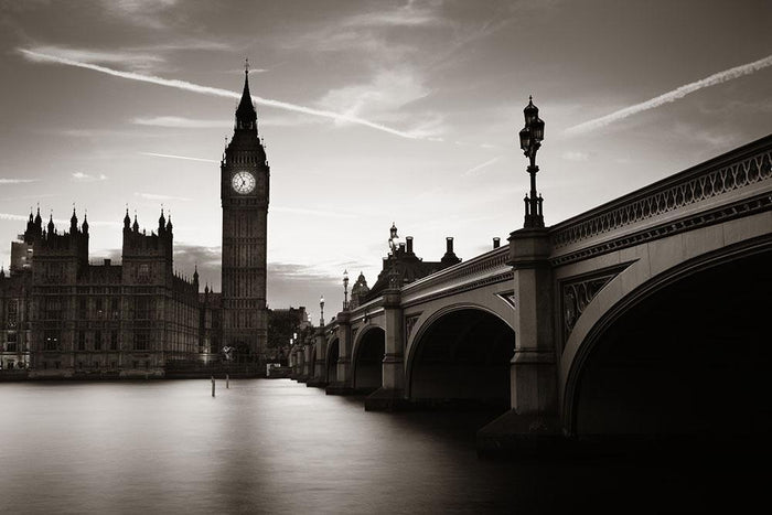 Big Ben and House of Parliament dusk panorama Wall Mural Wallpaper