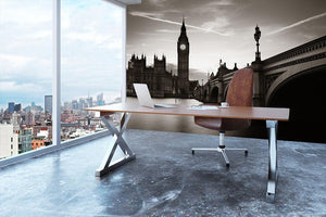 Big Ben and House of Parliament dusk panorama Wall Mural Wallpaper - Canvas Art Rocks - 3