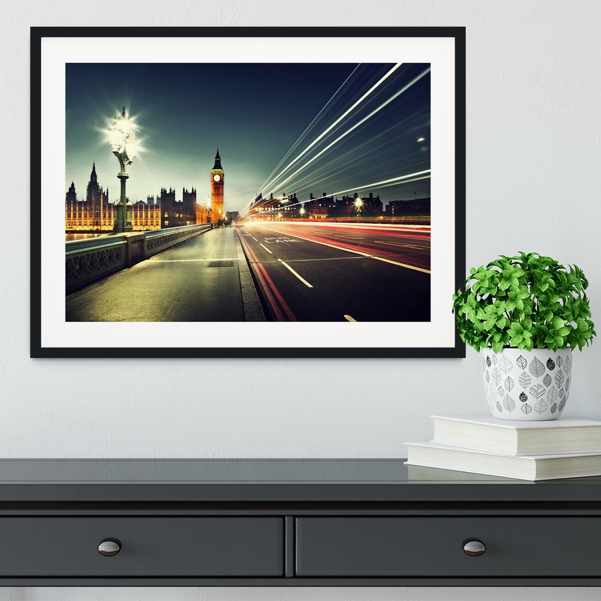 Big Ben from Westminster Bridge Framed Print - Canvas Art Rocks - 1