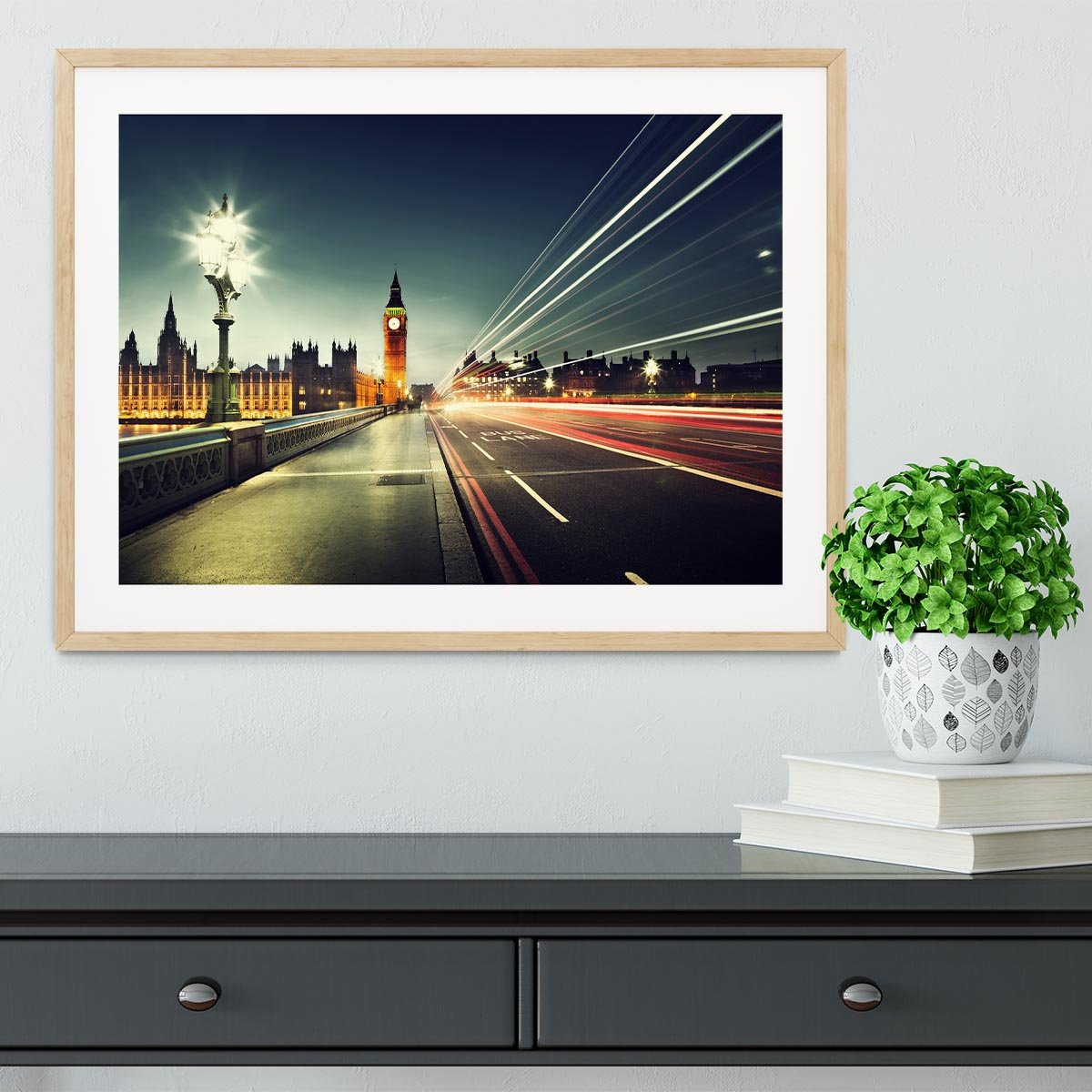 Big Ben from Westminster Bridge Framed Print - Canvas Art Rocks - 3