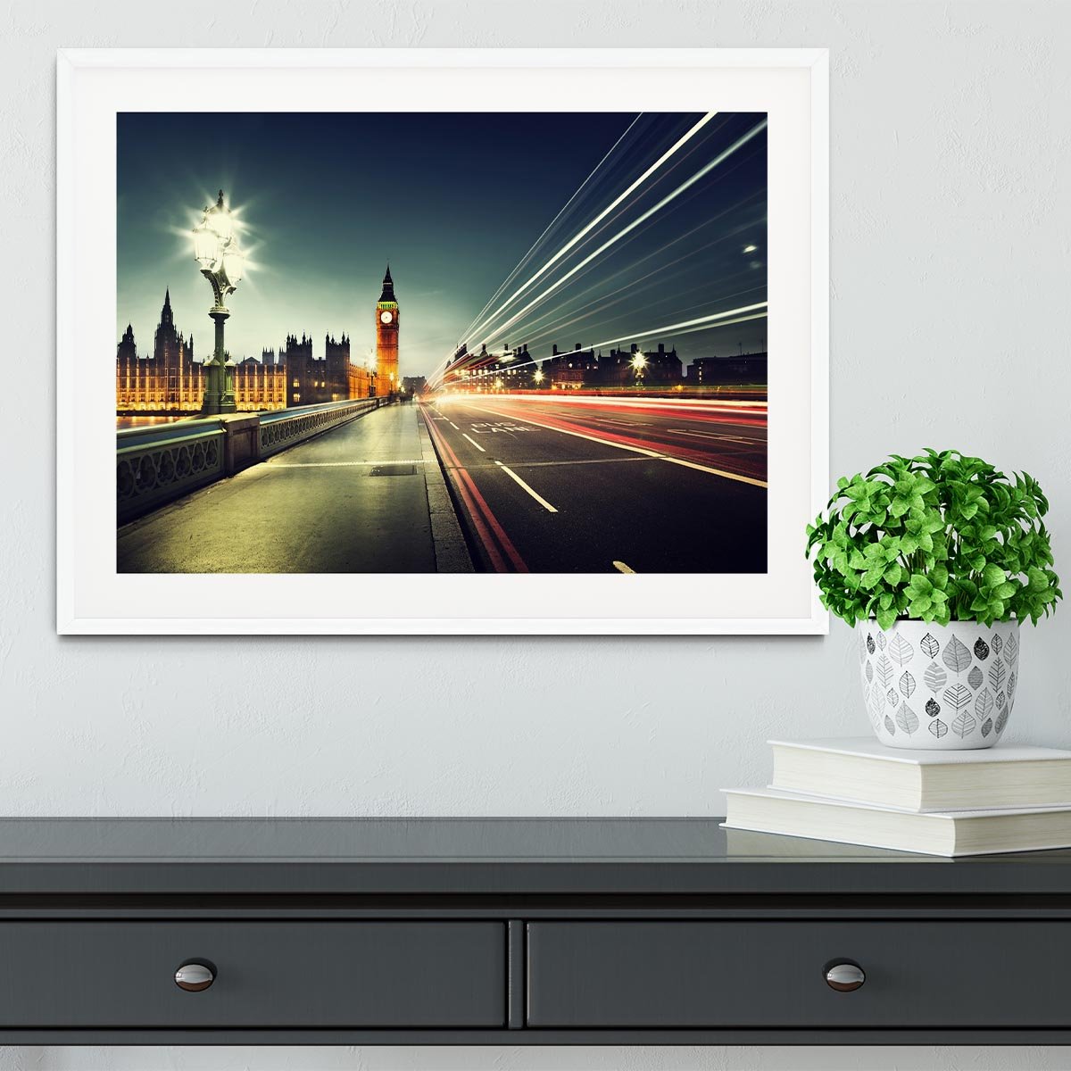 Big Ben from Westminster Bridge Framed Print - Canvas Art Rocks - 5
