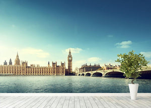 Big Ben in sunny day Wall Mural Wallpaper - Canvas Art Rocks - 4