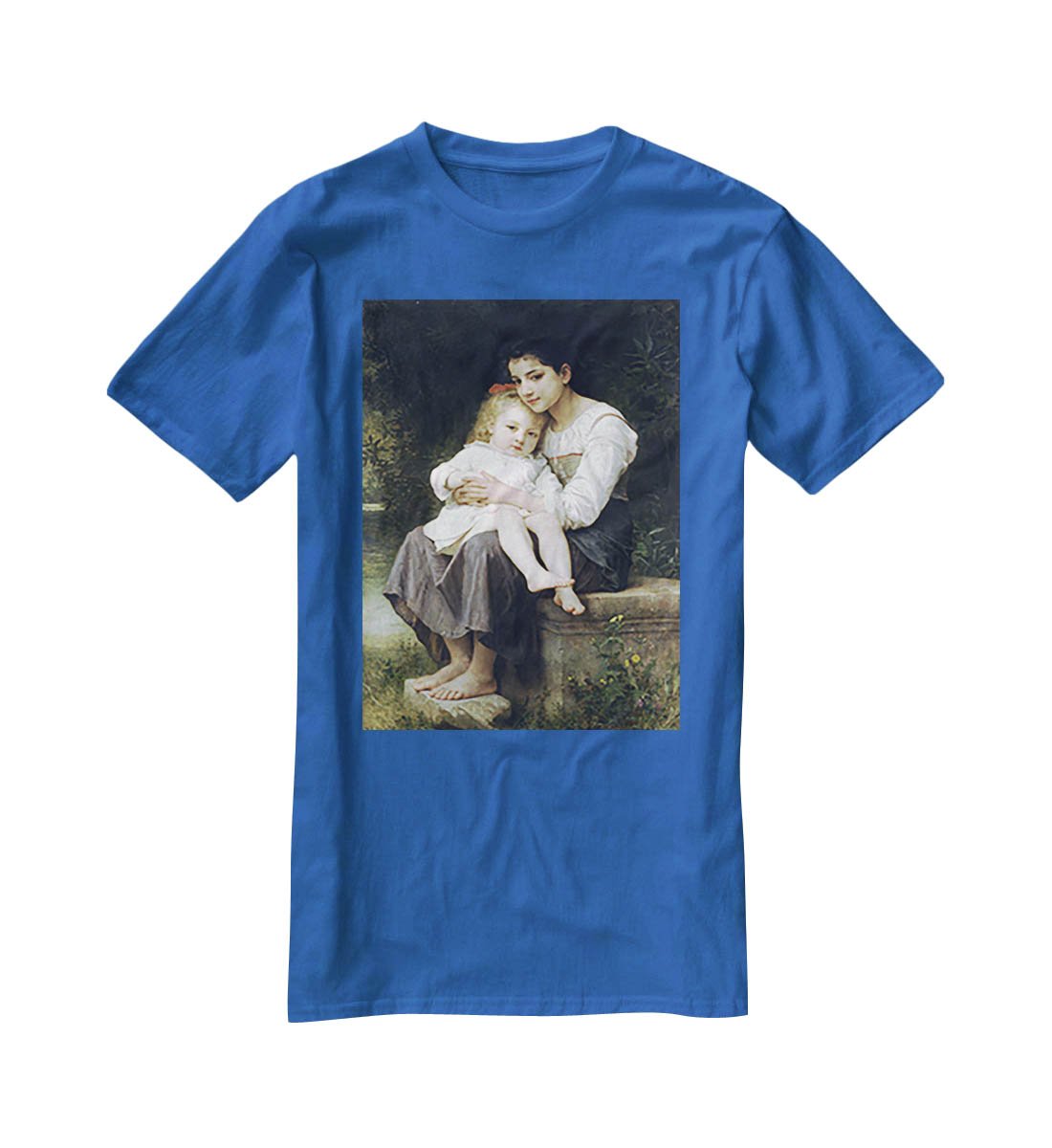 Big Sis By Bouguereau T-Shirt - Canvas Art Rocks - 2