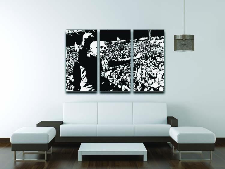 Bill Shankly 3 Split Panel Canvas Print - Canvas Art Rocks - 3