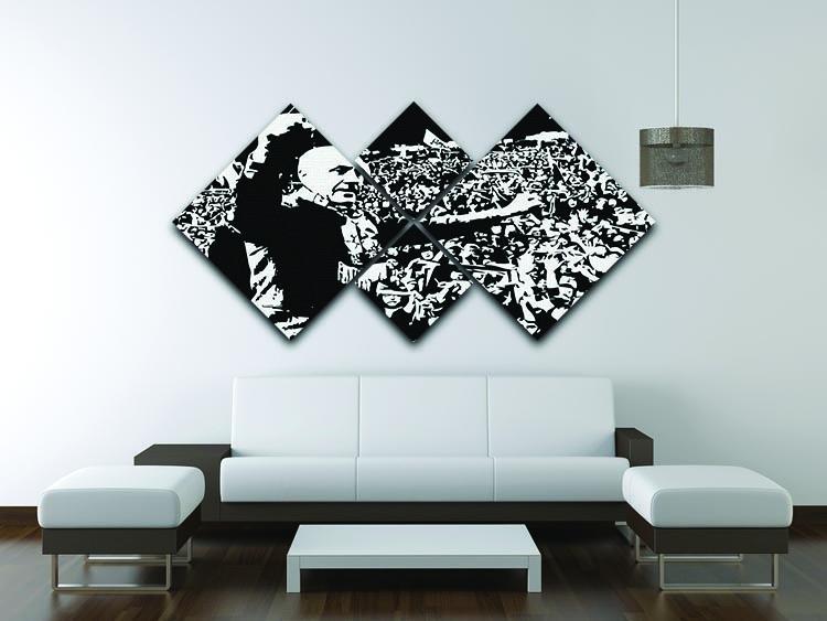 Bill Shankly 4 Square Multi Panel Canvas - Canvas Art Rocks - 3