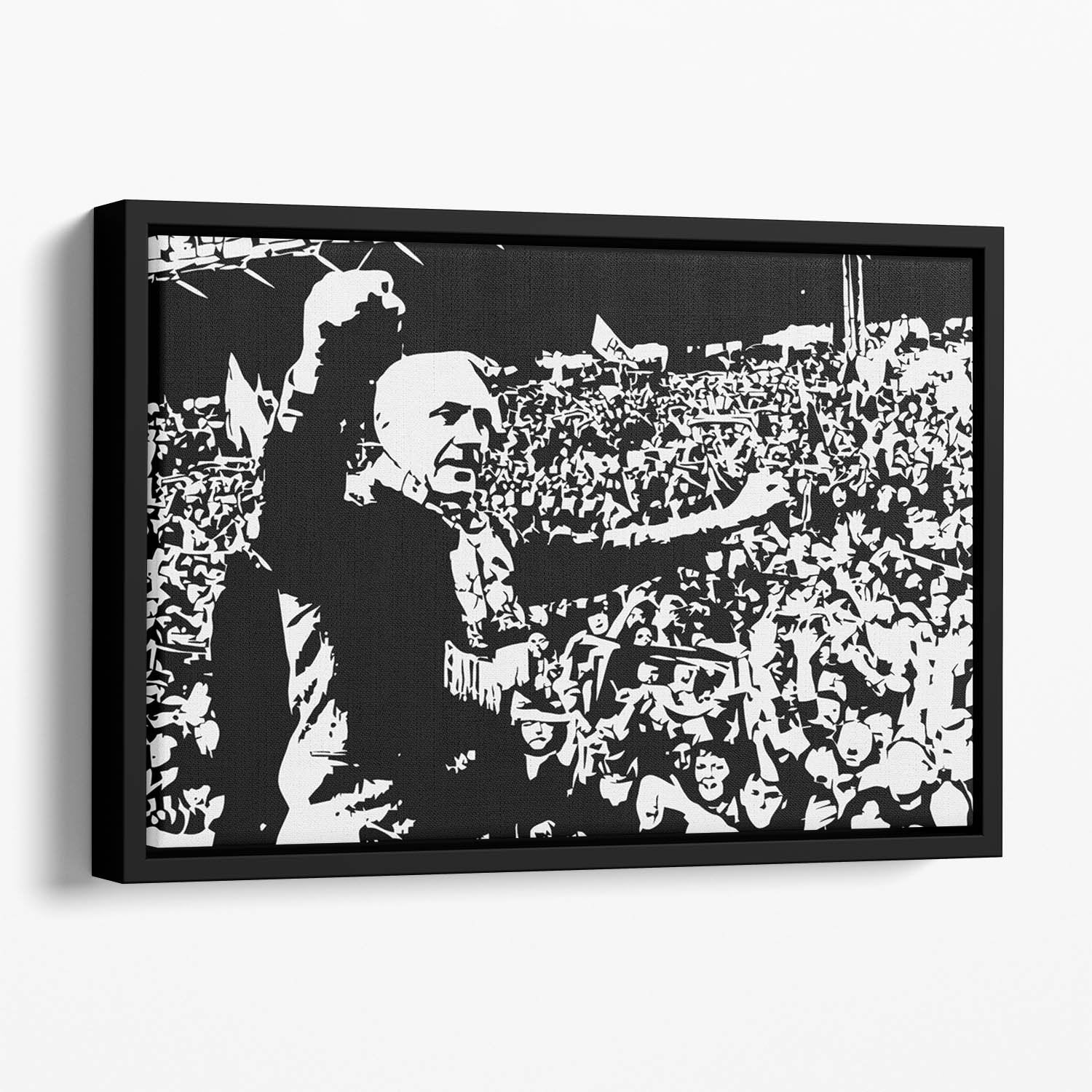 Bill Shankly Floating Framed Canvas