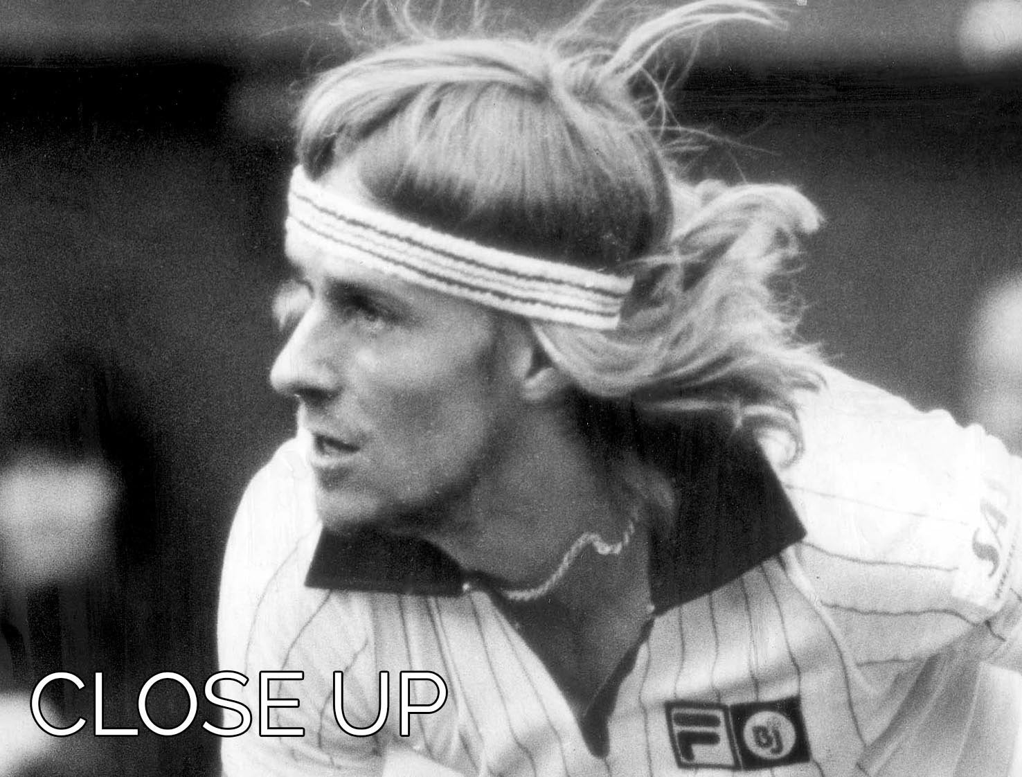 Bjorn Borg in action at Wimbledon 3 Split Panel Canvas Print - Canvas Art Rocks - 3