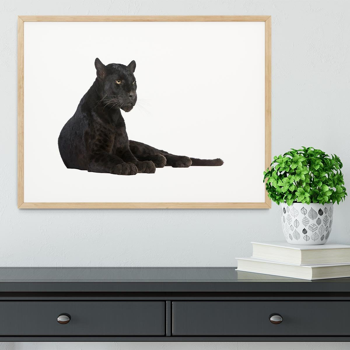 Black Leopard 6 years Framed Print - Canvas Art Rocks - 3