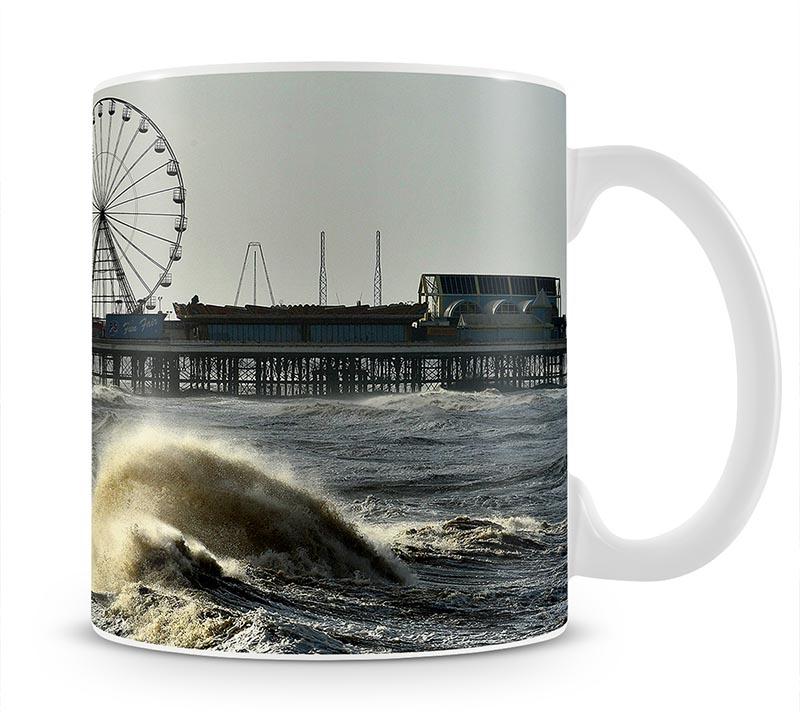 Blackpool after the storm Mug - Canvas Art Rocks - 1