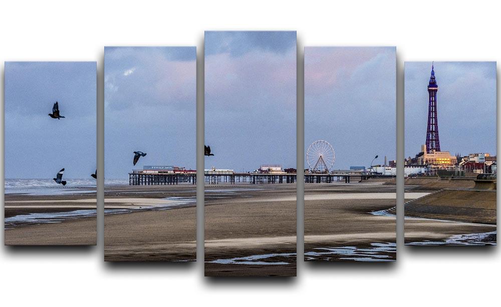 Blackpool view 5 Split Panel Canvas - Canvas Art Rocks - 1