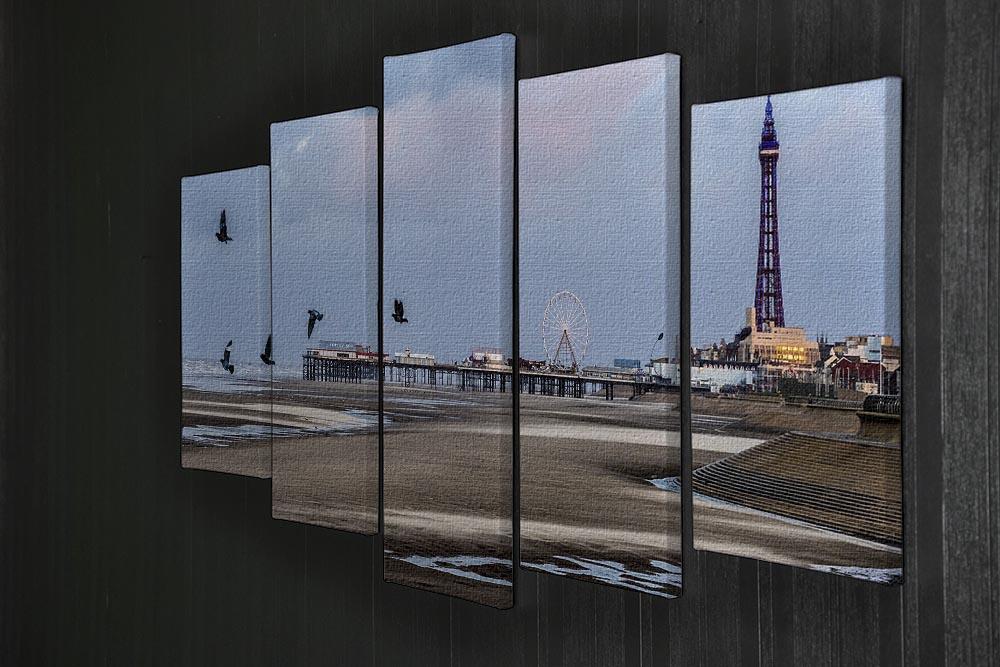 Blackpool view 5 Split Panel Canvas - Canvas Art Rocks - 2