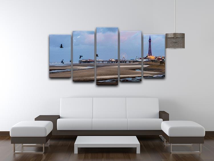 Blackpool view 5 Split Panel Canvas - Canvas Art Rocks - 3