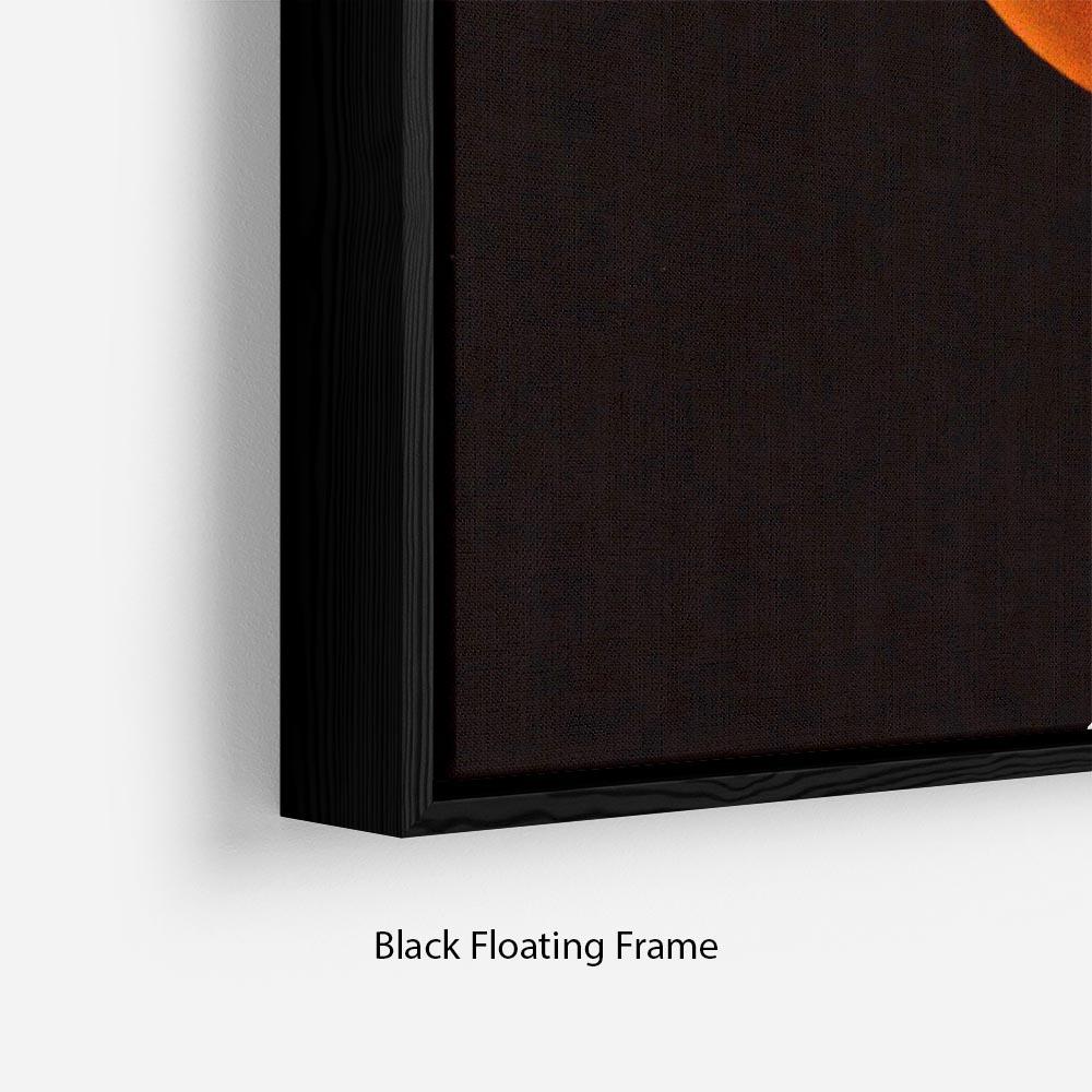 Blood Moon Rising Floating Frame Canvas - Canvas Art Rocks - 2