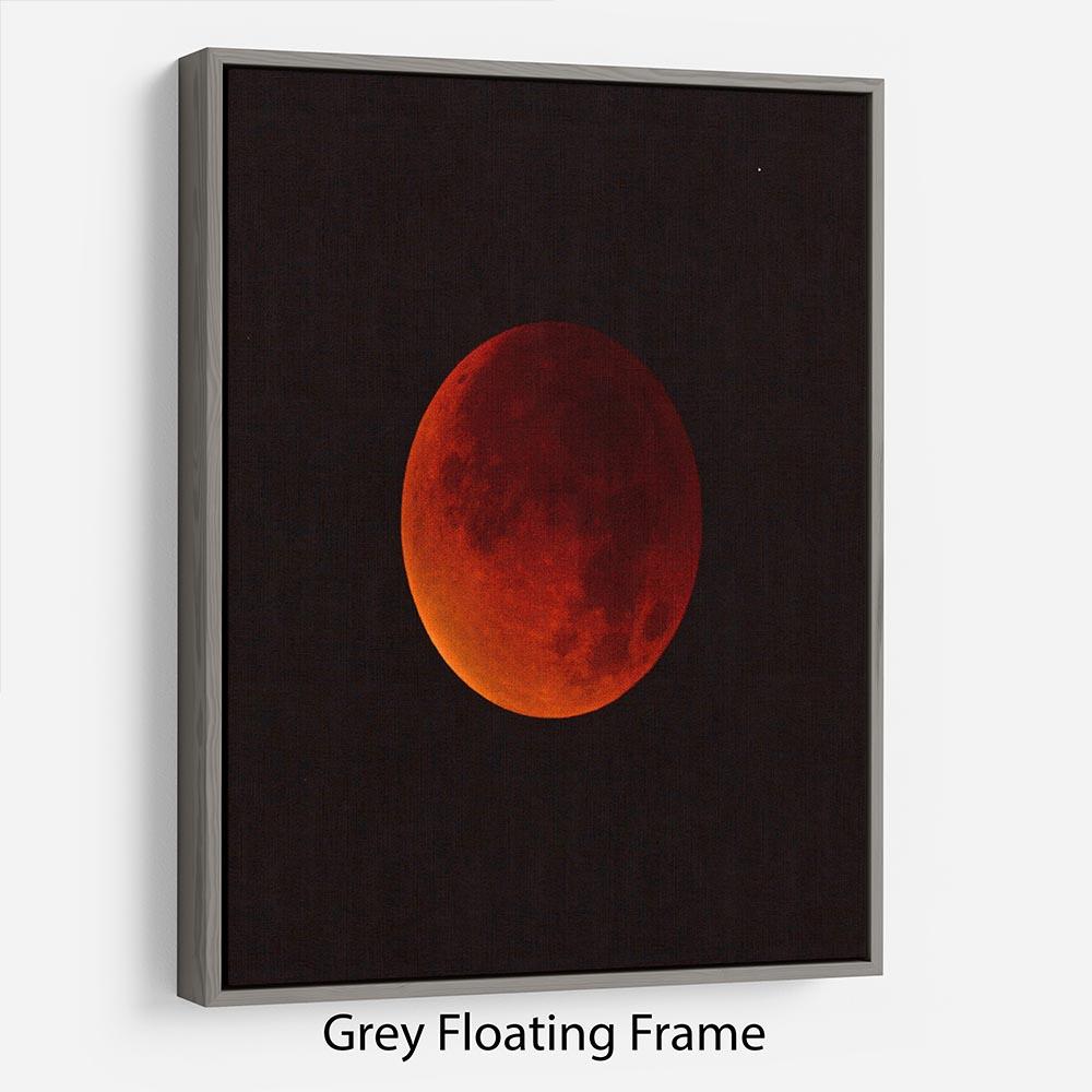 Blood Moon Rising Floating Frame Canvas - Canvas Art Rocks - 3