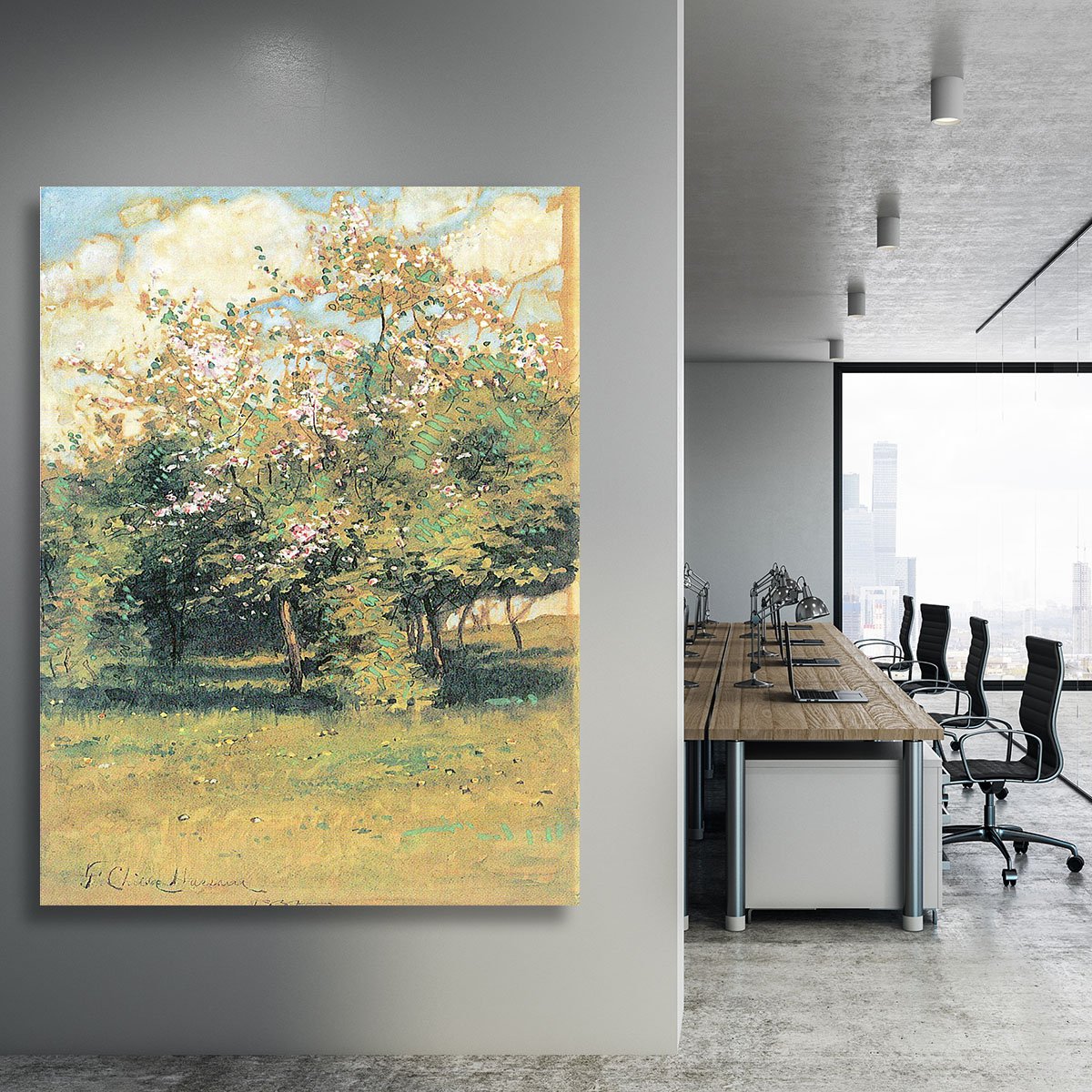 Blooming Trees by Hassam Canvas Print or Poster