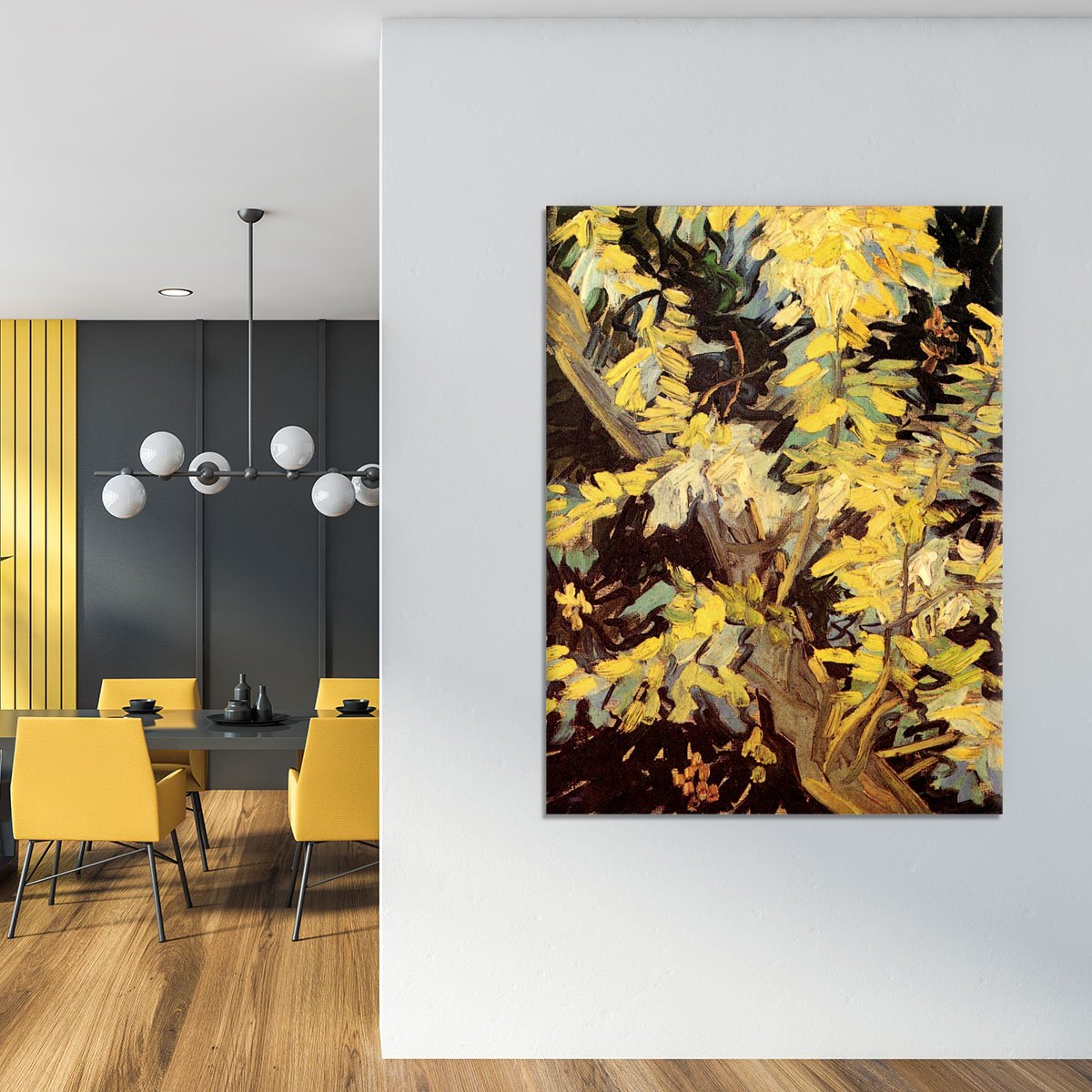 Blossoming Acacia Branches by Van Gogh Canvas Print or Poster