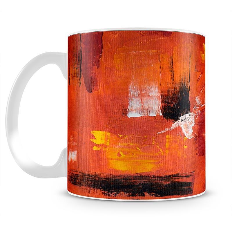 Blue Green and Yellow Abstract Painting Mug - Canvas Art Rocks - 2