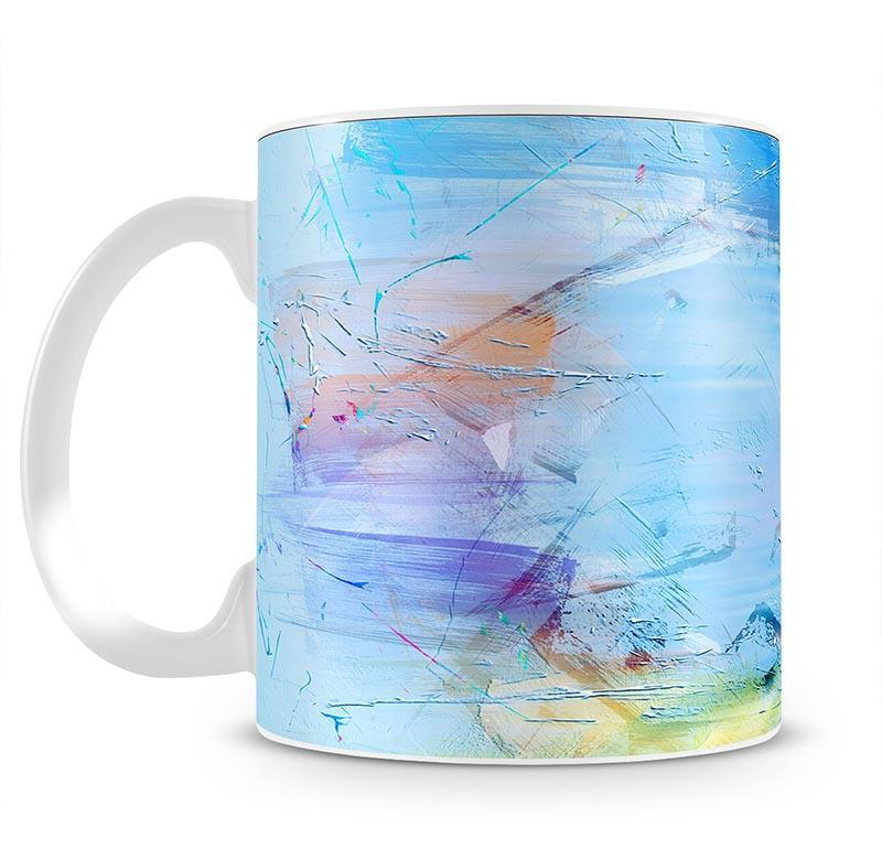 Blue Oil Painting Mug - Canvas Art Rocks - 2