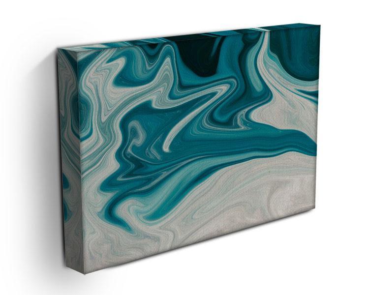 Blue Water Splash Canvas Print or Poster - Canvas Art Rocks - 3