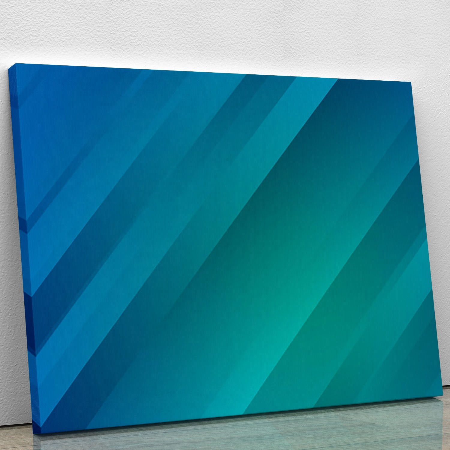 Blue and Green Canvas Print or Poster