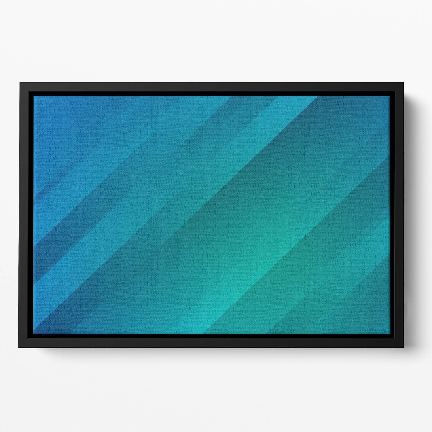 Blue and Green Floating Framed Canvas
