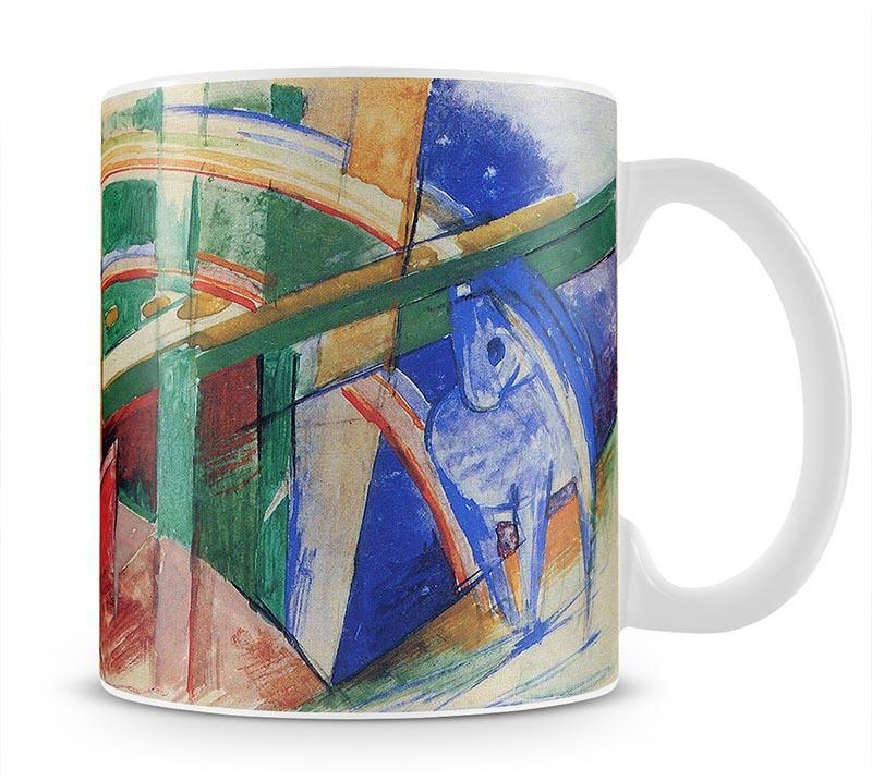 Blue horse with rainbow by Franz Marc Mug - Canvas Art Rocks - 1