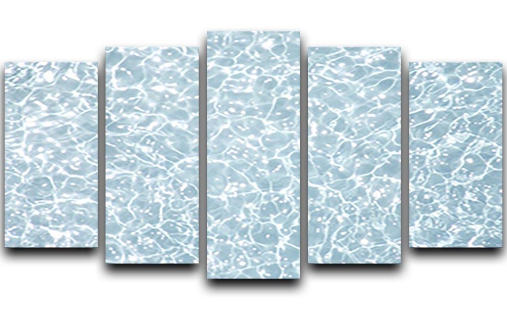 Blue water texture 5 Split Panel Canvas  - Canvas Art Rocks - 1