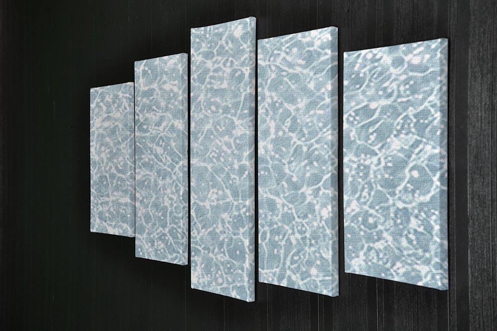 Blue water texture 5 Split Panel Canvas  - Canvas Art Rocks - 2