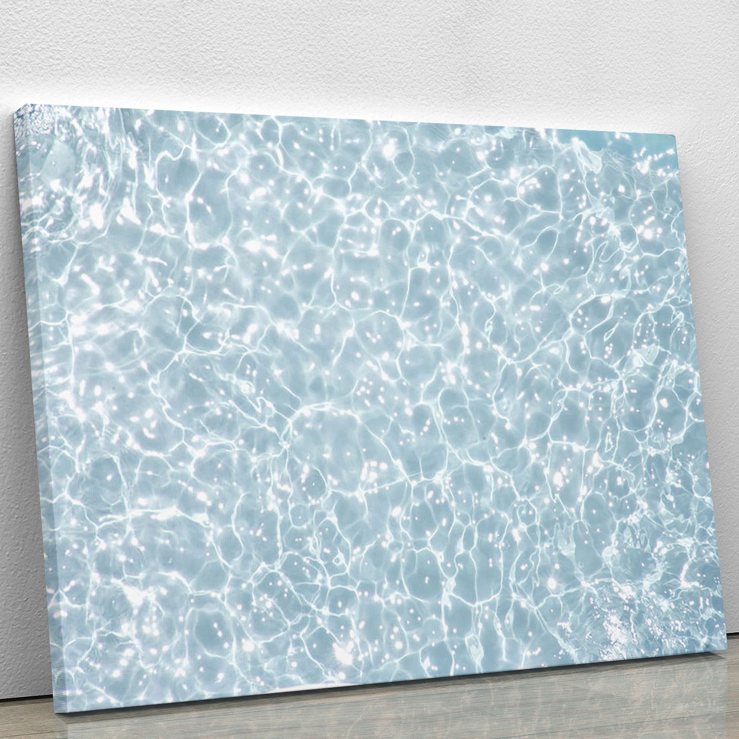 Blue water texture Canvas Print or Poster