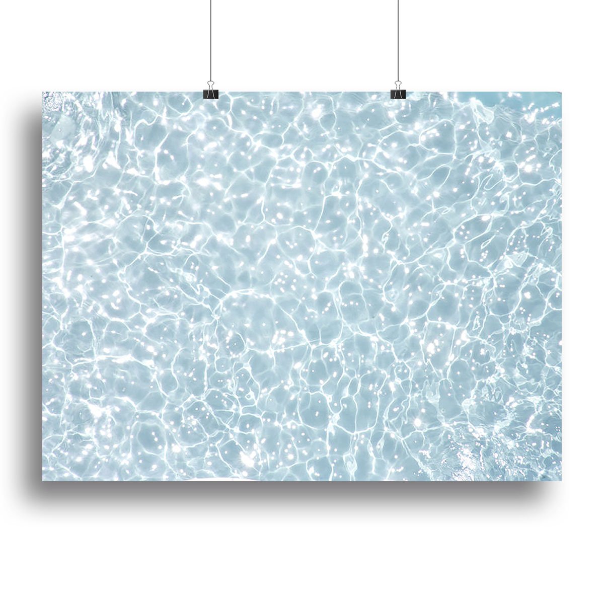 Blue water texture Canvas Print or Poster