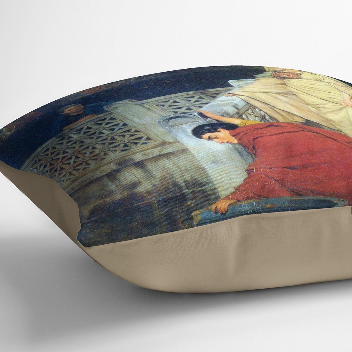 Boating by Alma Tadema Cushion - Canvas Art Rocks - 2