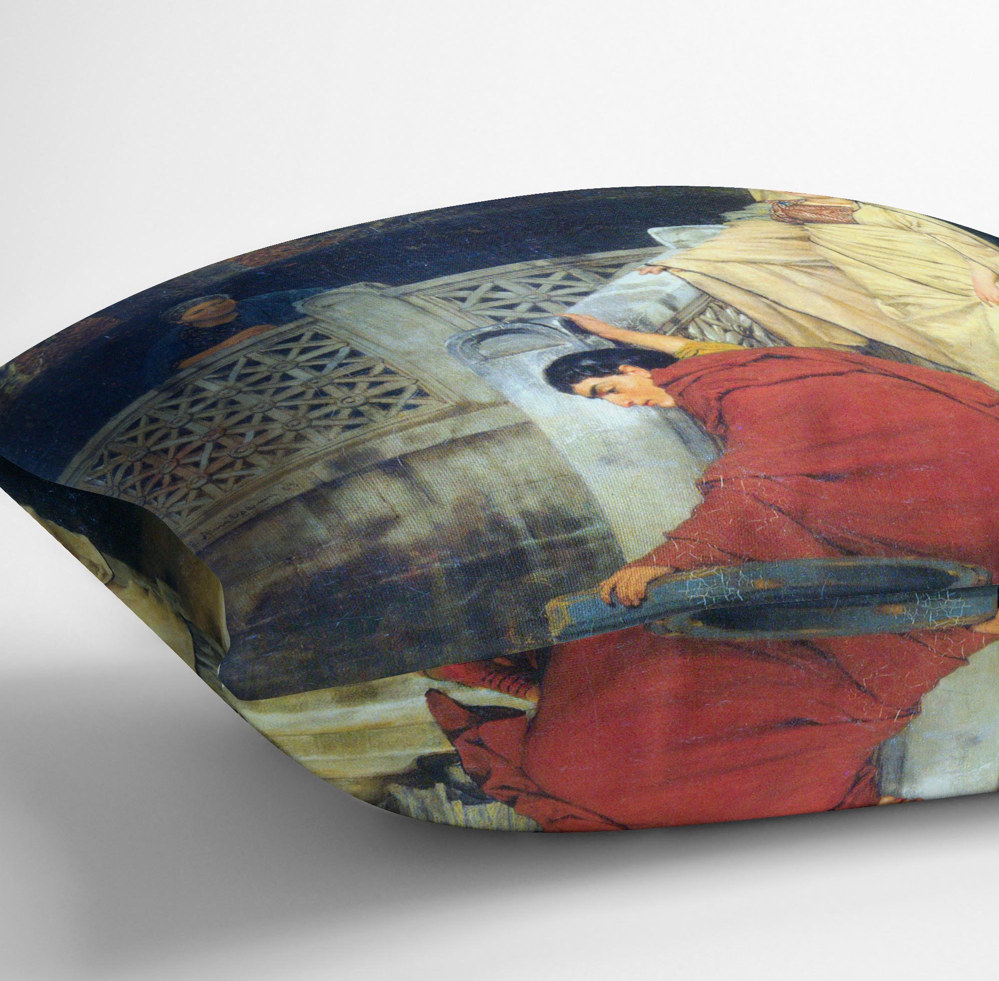 Boating by Alma Tadema Cushion - Canvas Art Rocks - 3
