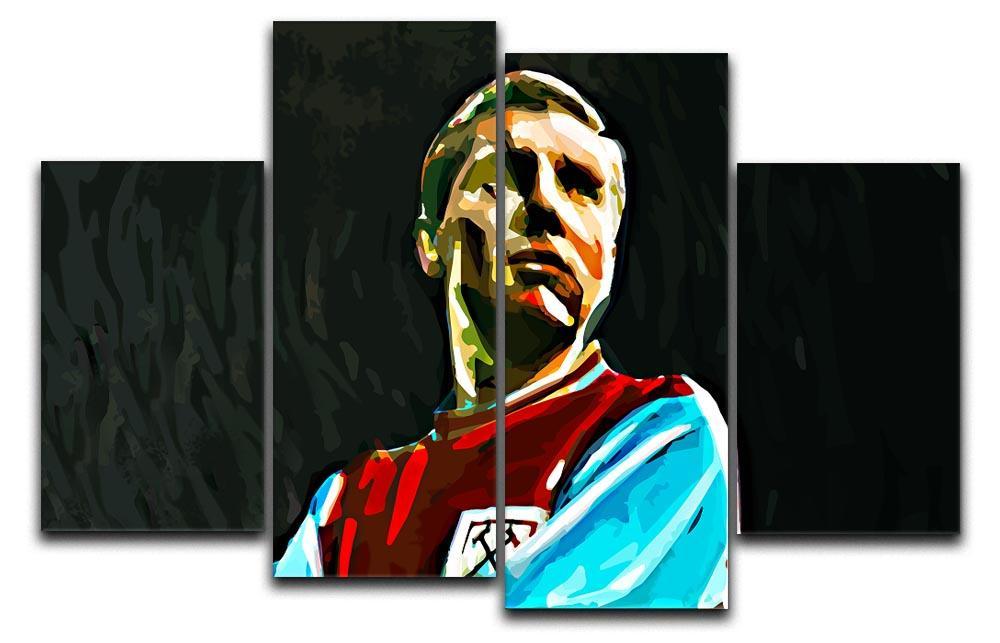 Bobby Moore 4 Split Panel Canvas  - Canvas Art Rocks - 1