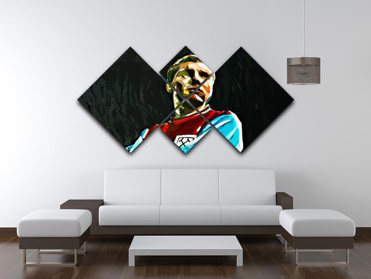 Bobby Moore 4 Square Multi Panel Canvas - Canvas Art Rocks - 3