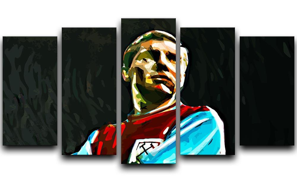 Bobby Moore 5 Split Panel Canvas  - Canvas Art Rocks - 1