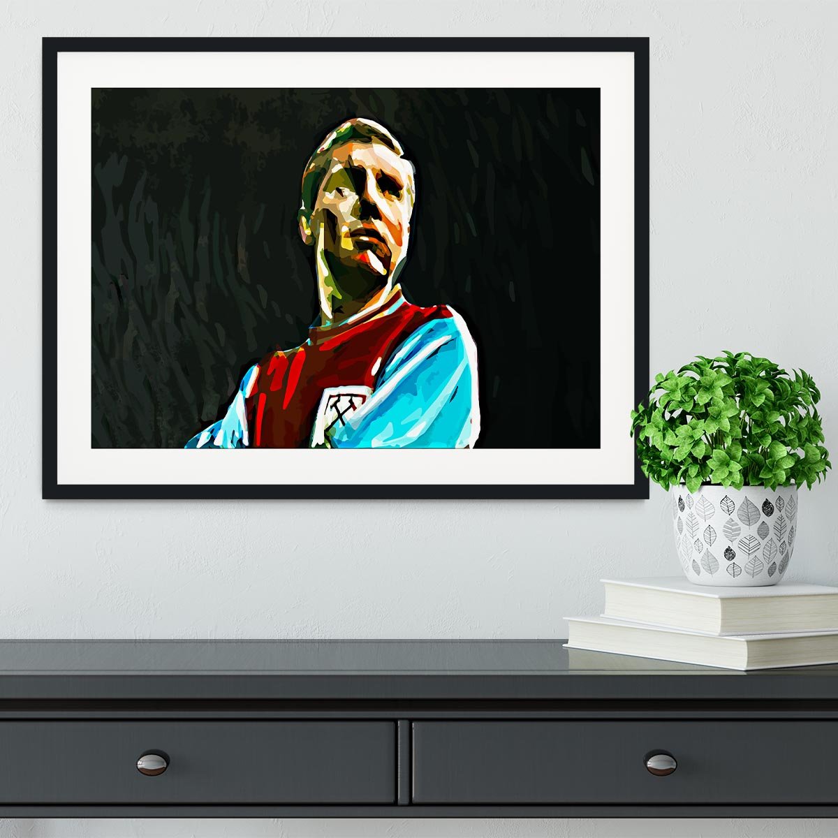 Bobby Moore Framed Print - Canvas Art Rocks - 1